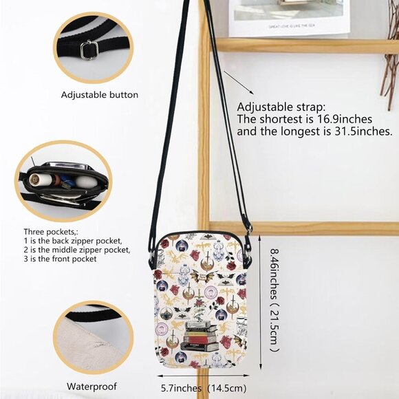 Stylish Starlight Crossbody - Adjustable Messenger Bag for Daily Essentials - Picture 2 of 7